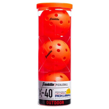 Franklin Sports X-40 Outdoor Pickleball Balls (Ember)