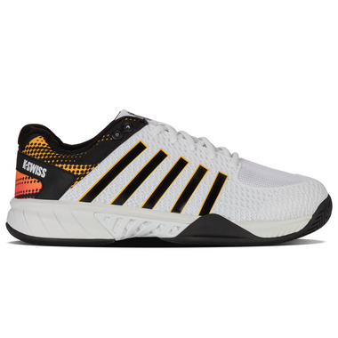 K-Swiss Men's Express Light 2E Pickleball Shoe (White/Daffodil)